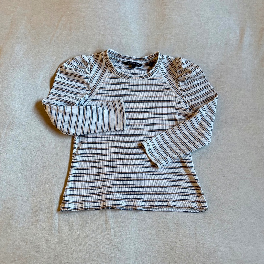 SOLD: Veronica Beard Delano Stripe Raglan Sleeve Top